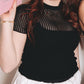 Sheer Top - Black