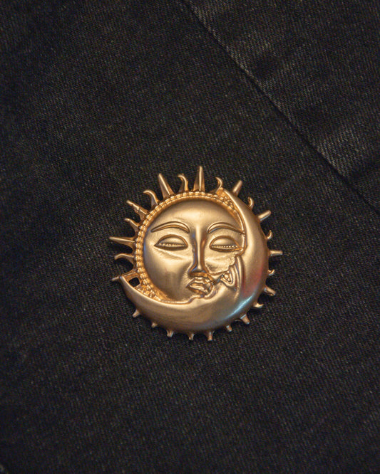 Sun & Moon Wearable Charm - Gold