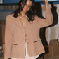 J.M.T Wool Blazer - Brown