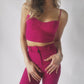 Babaton Crop Top + Pant Set - Pink