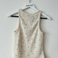 Zara Rhinestone Tank - White