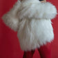 Faux Fur Coat - White