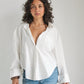 Long Sleeve Button Down - White
