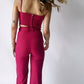 Babaton Crop Top + Pant Set - Pink