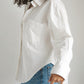 Long Sleeve Button Down - White