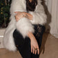 Faux Fur Coat - White