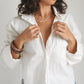 Long Sleeve Button Down - White