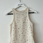 Zara Rhinestone Tank - White