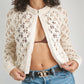 Zara Crochet Long Sleeve - Cream