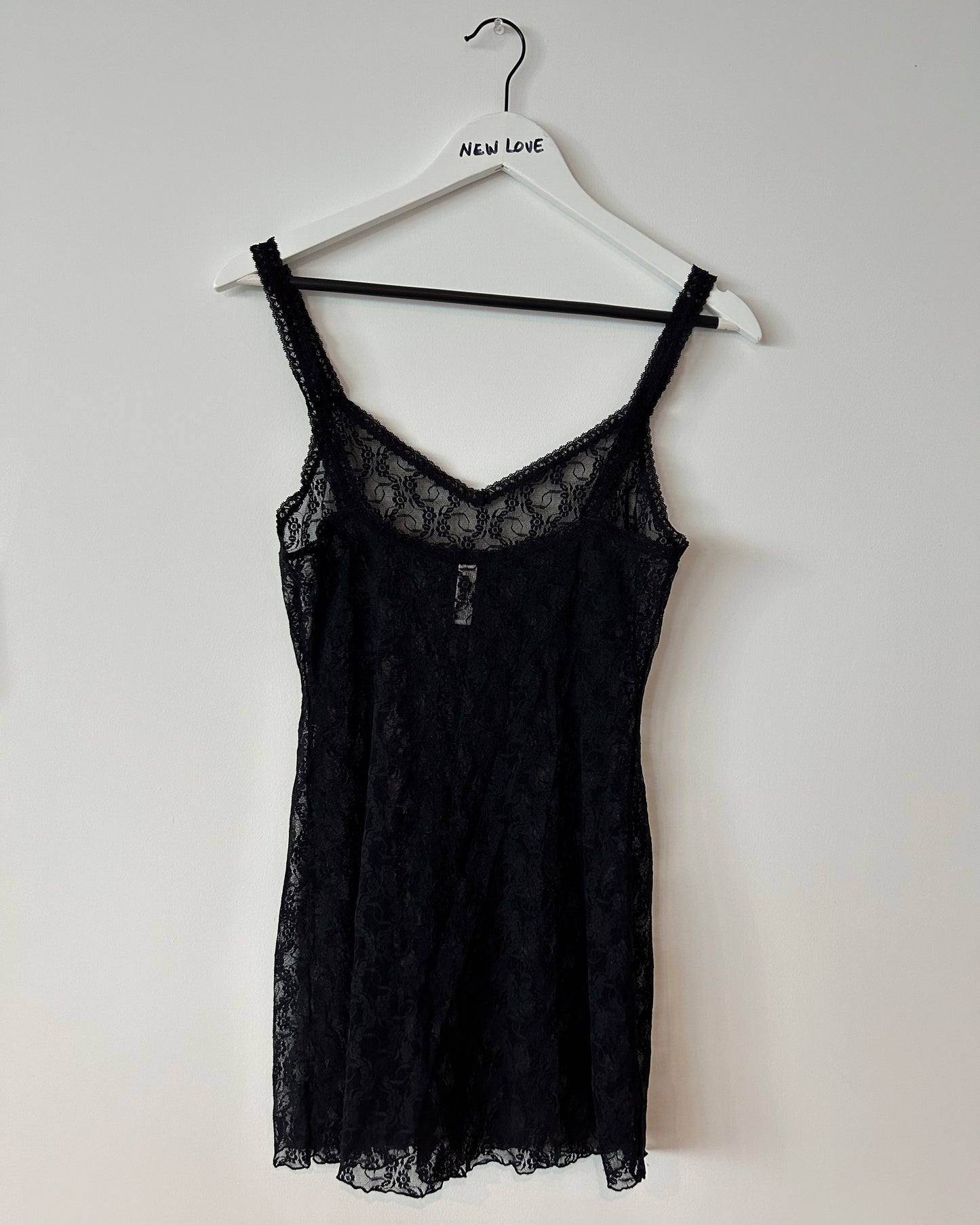Lace Mini Dress - Black