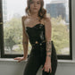 Leather Asymmetrical Top