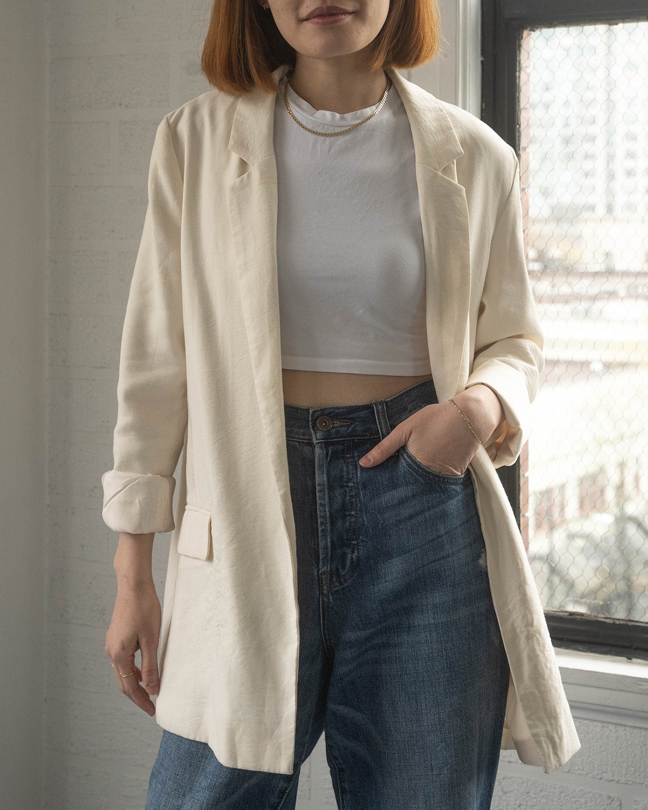 Cream Blazer