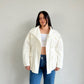 Aritzia White Puff Jacket