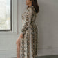 Snake Print Maxi Dress