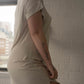 Cream T-Shirt Dress