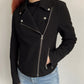 Aritzia Black Moto Jacket