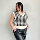 Houndstooth Sweater Vest
