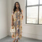 Tie-dye Button Up Silk Dress