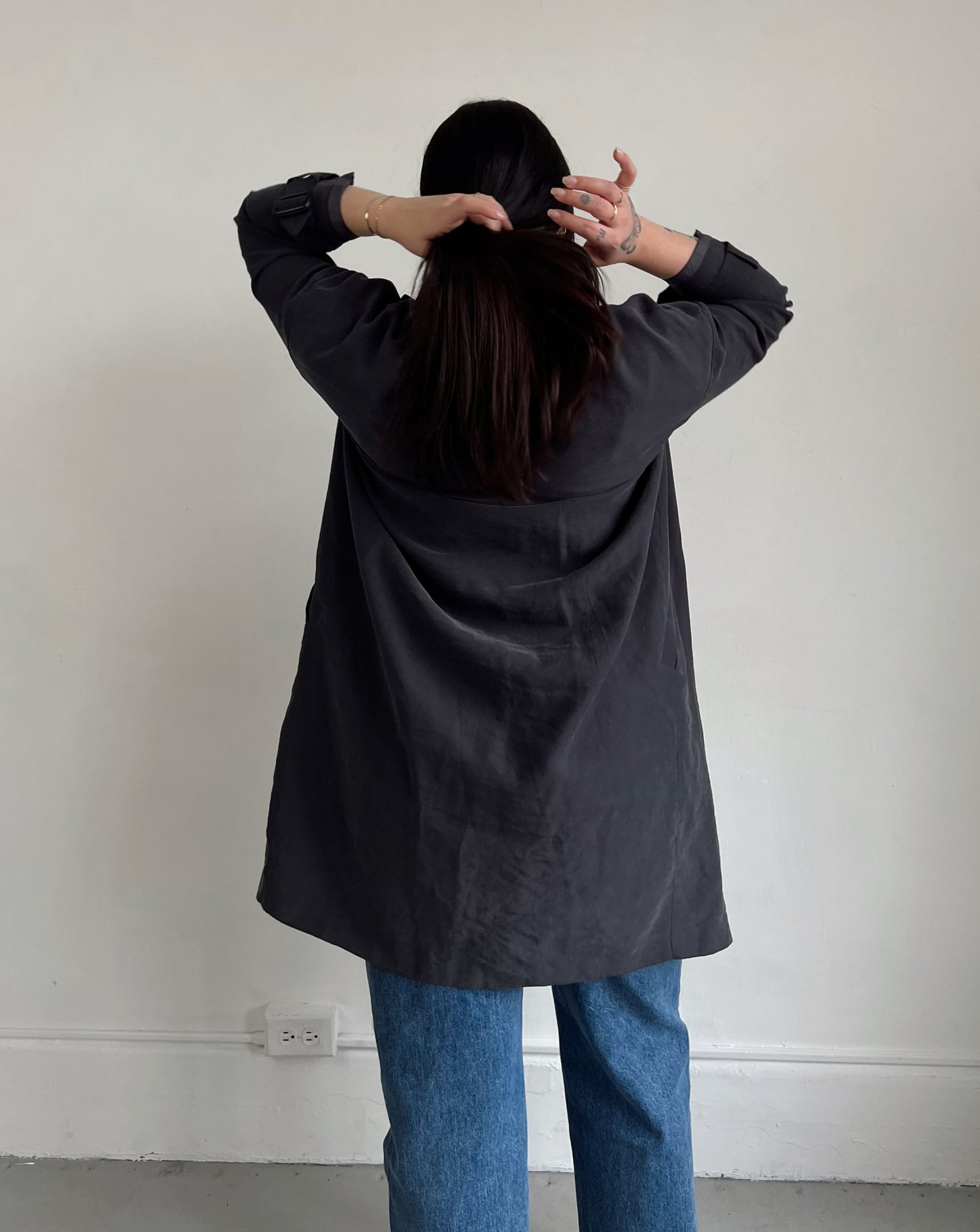 Charcoal Trench Coat