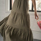Tiered Cap Sleeve Maxi Dress