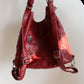 Red Leather Backpack