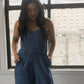 Wide Leg Denim Jumpsuit