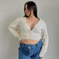Aritzia Balloon Sleeve Cropped Sweater