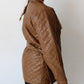 Brown Quilted Jacket