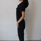 Black Denim Jumpsuit