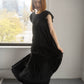 Black Layered Maxi Dress
