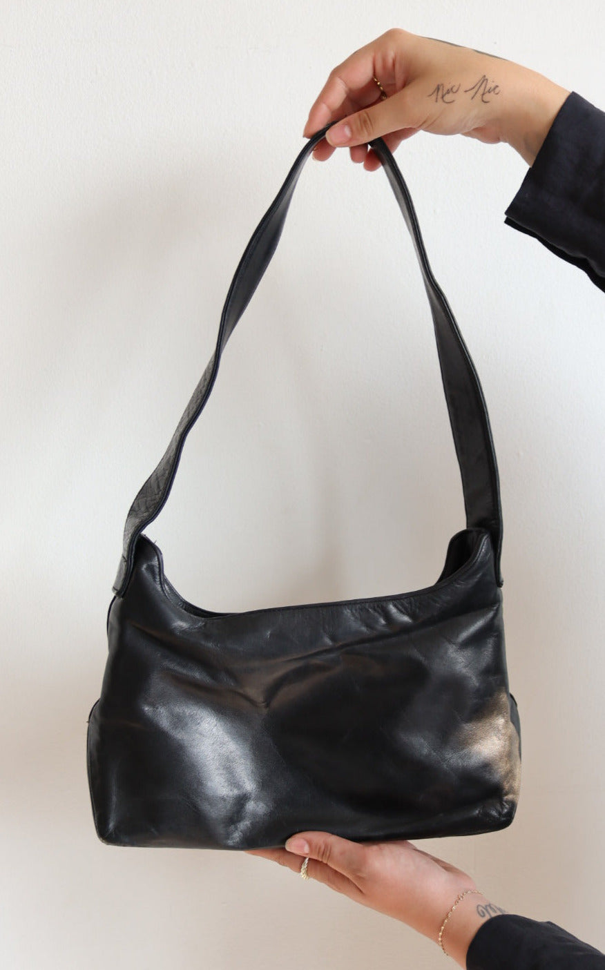 Black Leather Purse