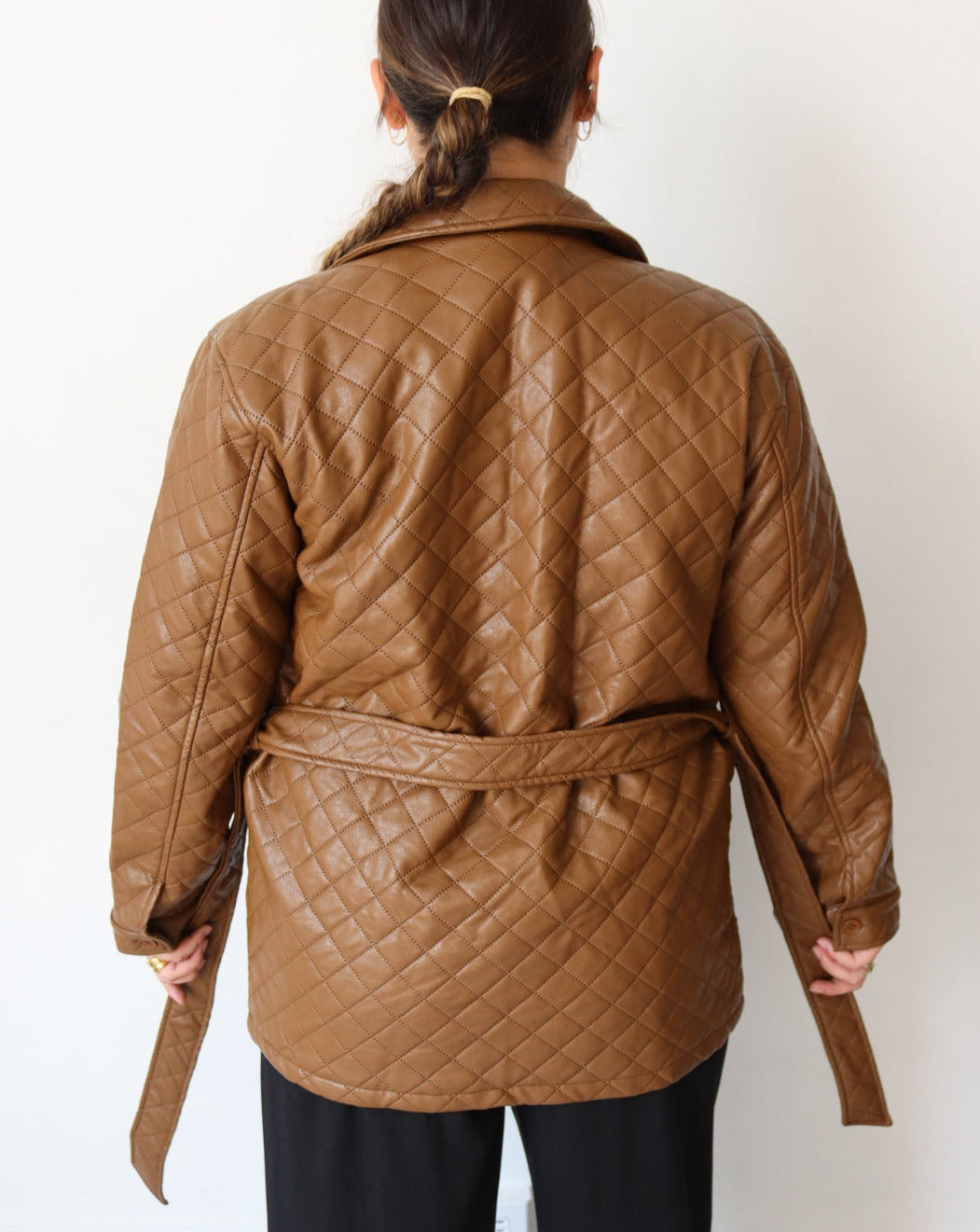 Brown Quilted Jacket