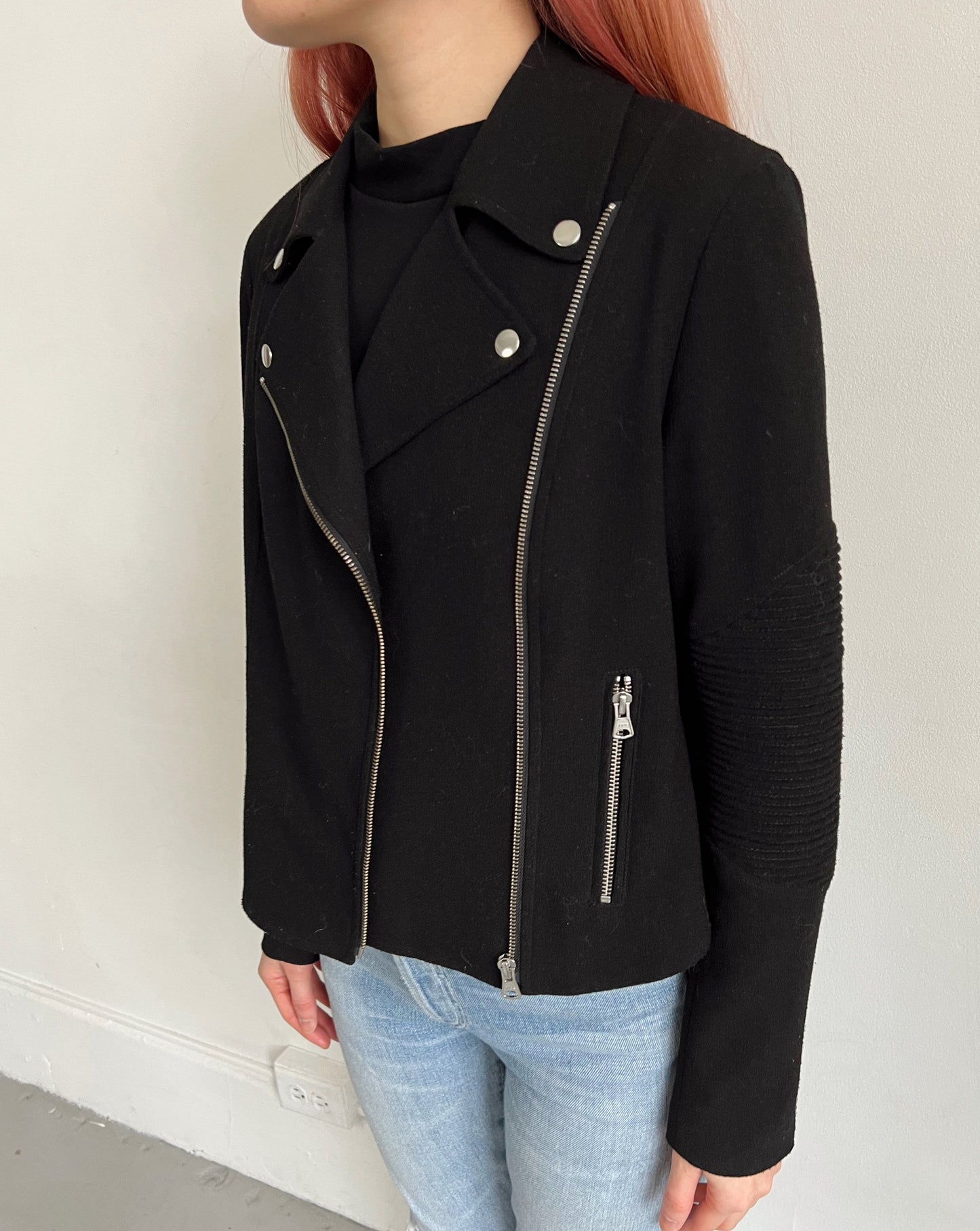 Aritzia Black Moto Jacket