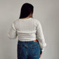 Aritzia Balloon Sleeve Cropped Sweater