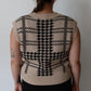 Houndstooth Knit Vest
