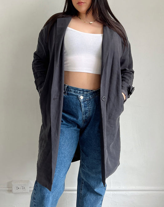 Charcoal Trench Coat